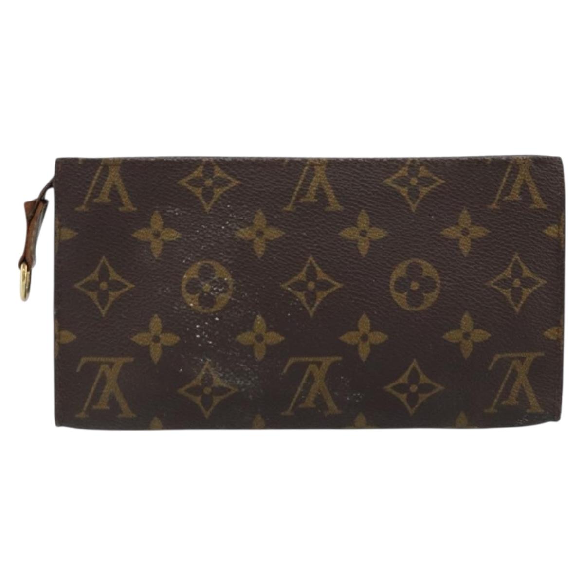 LOUIS VUITTON Monogram Bucket GM Accessory Pouch LV Auth th6620