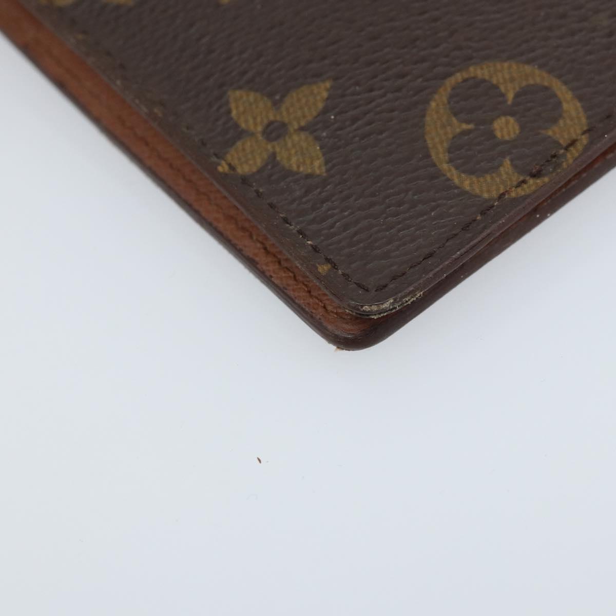LOUIS VUITTON Monogram Porte Valeurs Cartes Credit Wallet M61823 Auth th6621