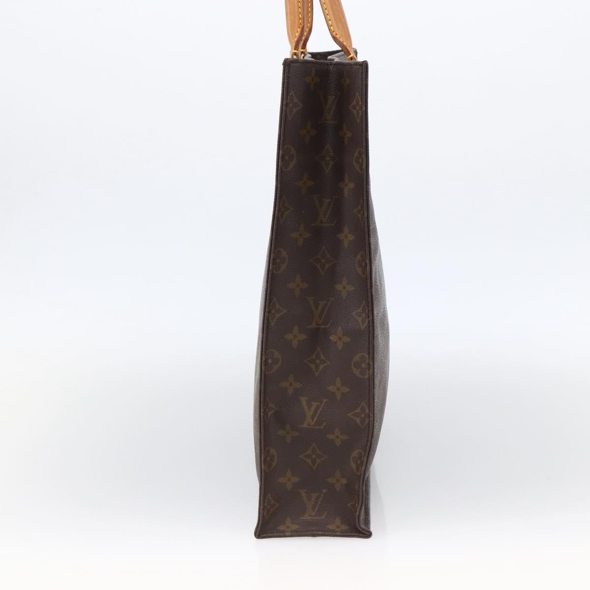 LOUIS VUITTON Monogram Sac Plat Hand Bag M51140 LV Auth th6622