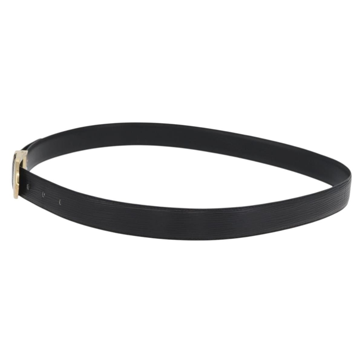 LOUIS VUITTON Epi Ceinture Belt 41.3"" Black LV Auth th6640