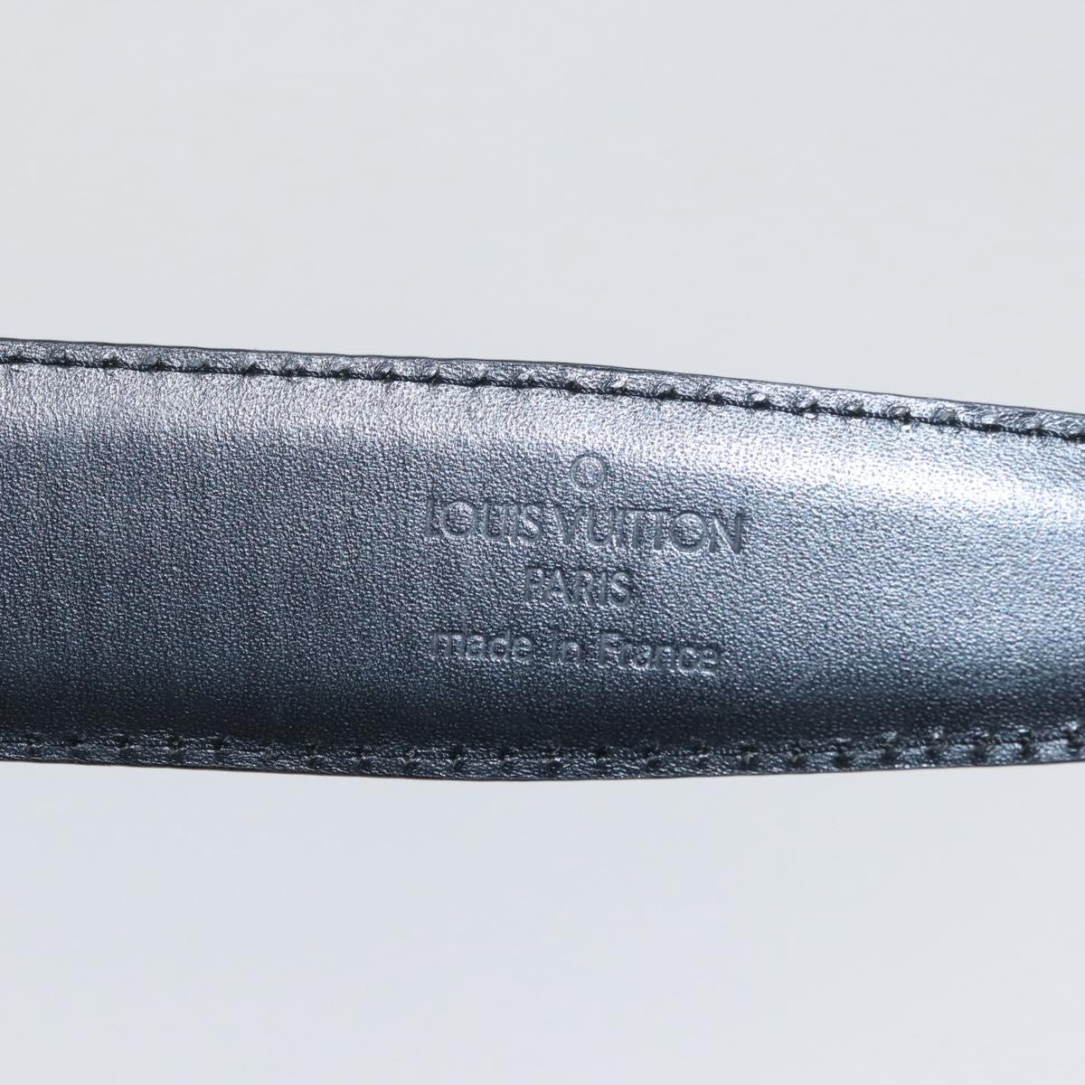 LOUIS VUITTON Epi Ceinture Belt 41.3"" Black LV Auth th6640