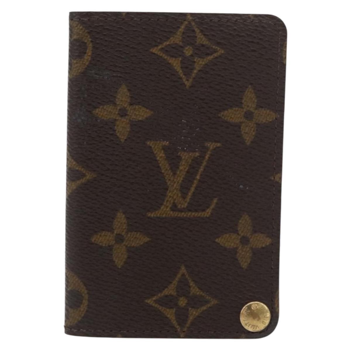 LOUIS VUITTON Monogram Porto Cartes Crdit Pression Card Case M60937 Auth th6641