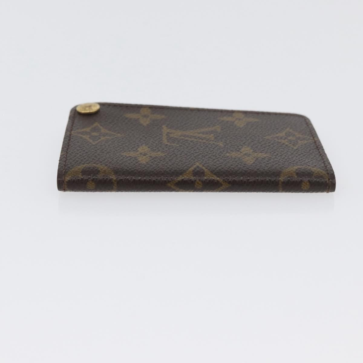 LOUIS VUITTON Monogram Porto Cartes Crdit Pression Card Case M60937 Auth th6641