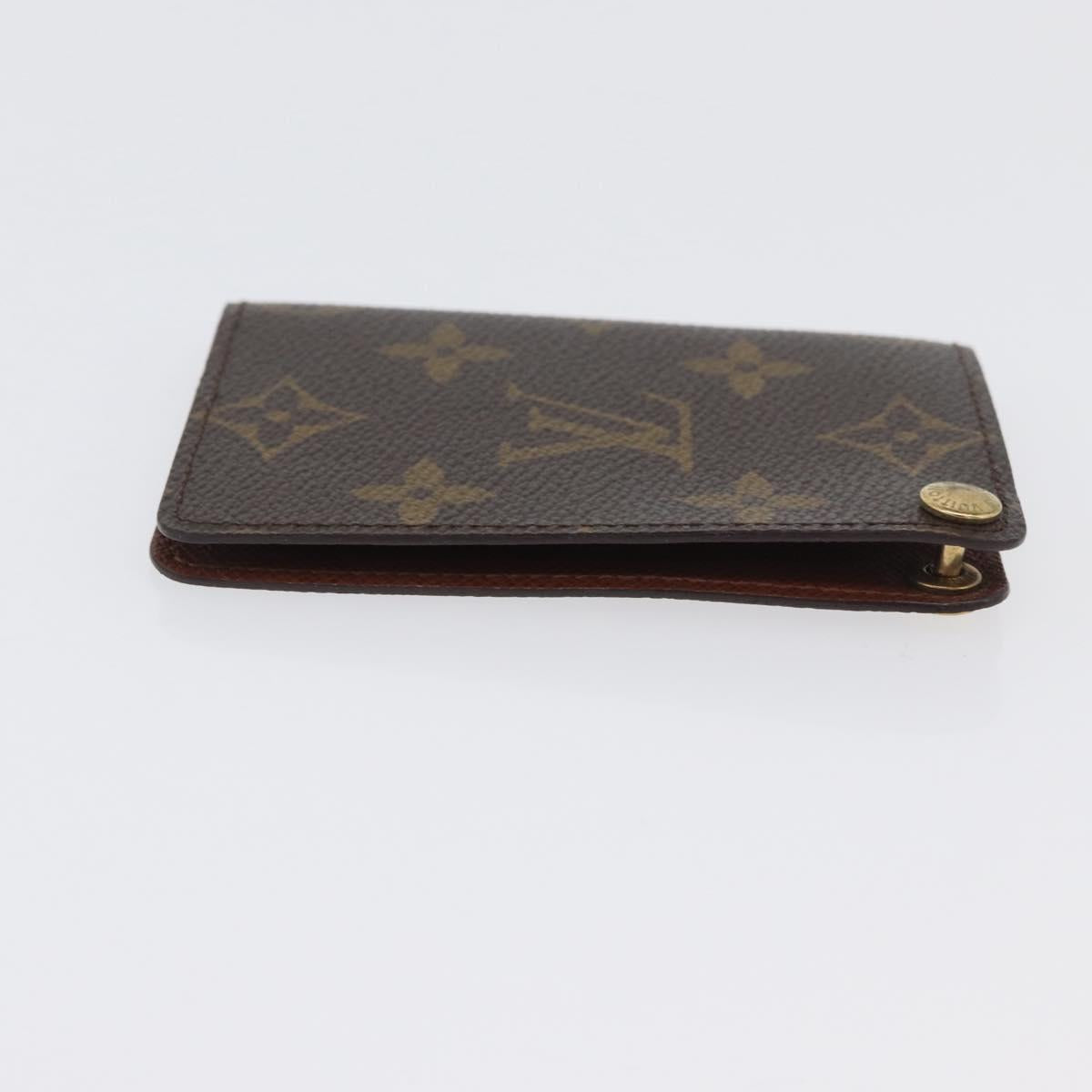 LOUIS VUITTON Monogram Porto Cartes Crdit Pression Card Case M60937 Auth th6641