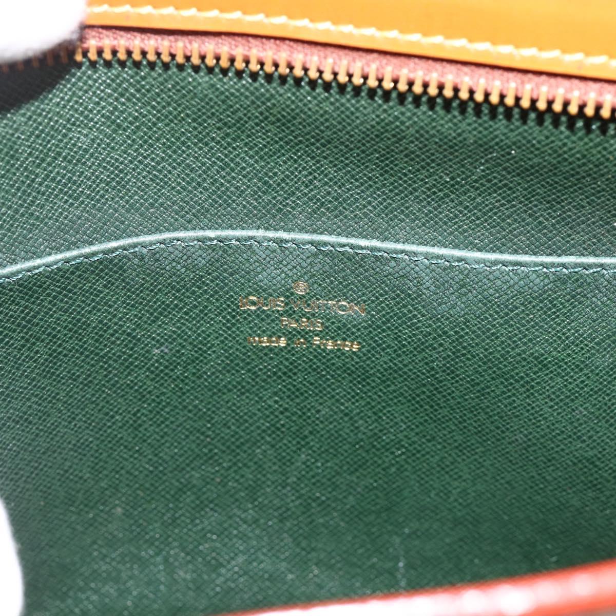 LOUIS VUITTON Epi Pochette Homme Clutch Bag Brown Zipangu M52528 Auth th6652