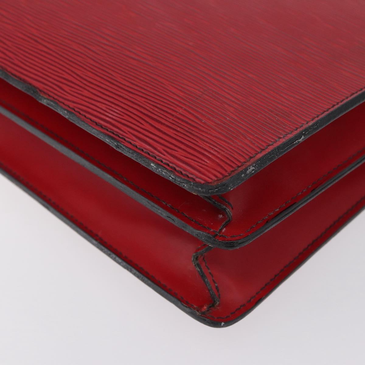 LOUIS VUITTON Epi ServietteConseiller Business Bag Red M54427 LV Auth th6653