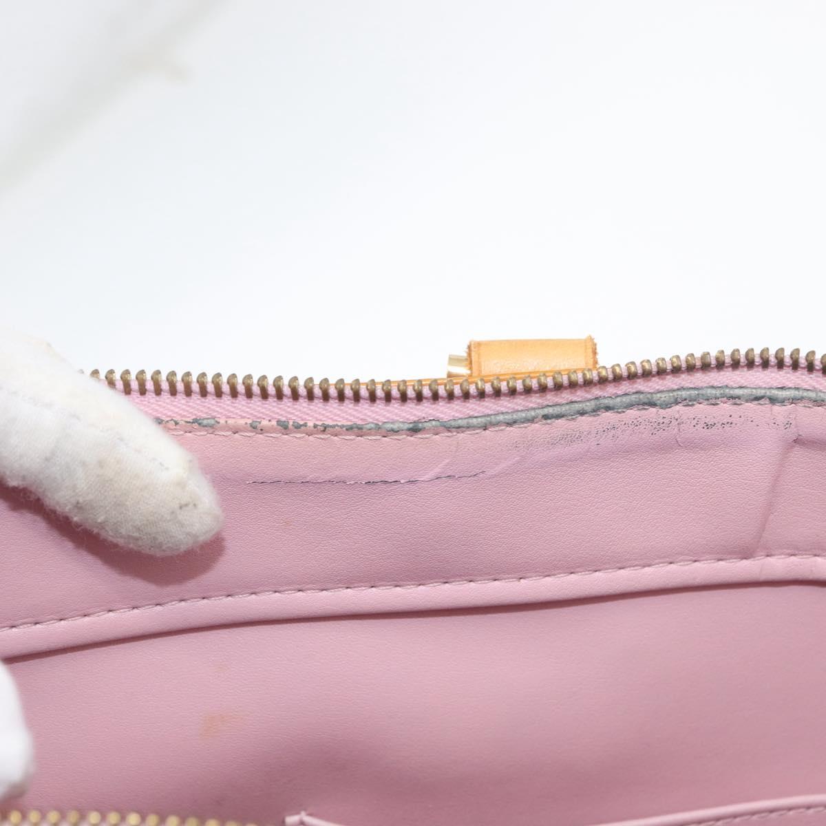 LOUIS VUITTON Monogram Vernis Columbus Bag Marshmallow Pink M91032 Auth th6658