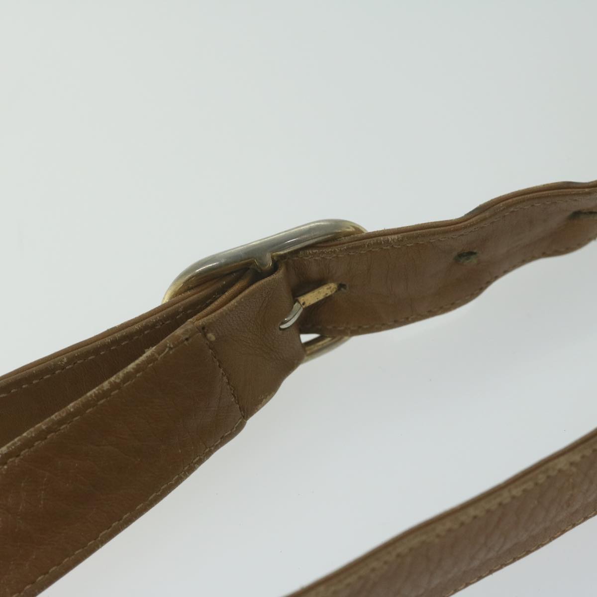 GUCCI Micro GG Canvas Shoulder Bag Beige Brown Auth ar9061