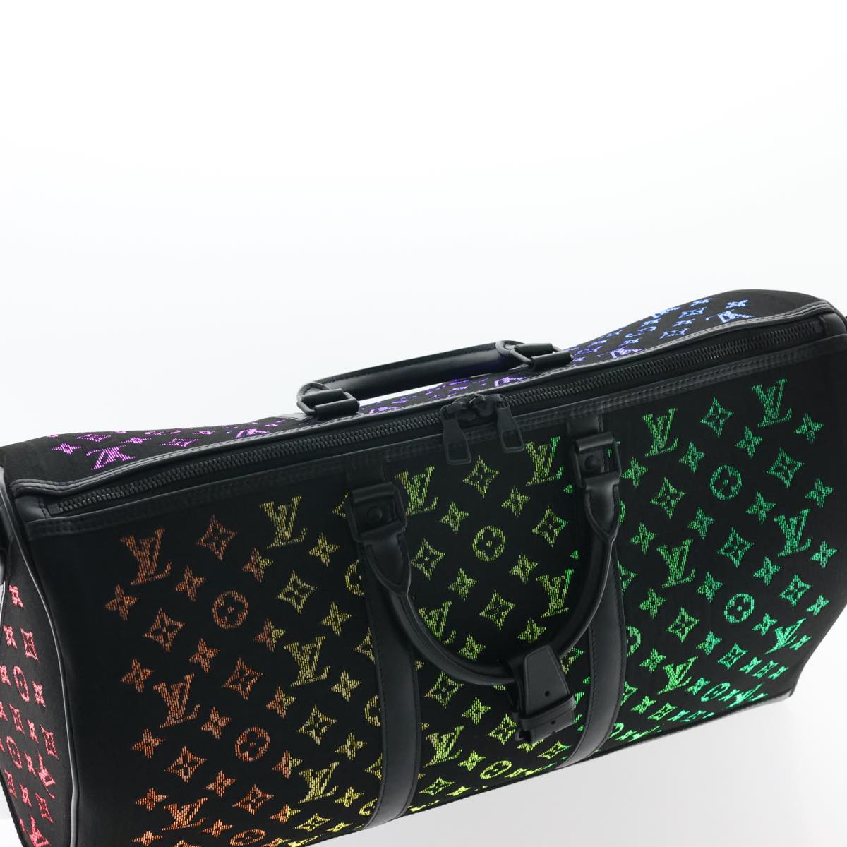 LOUIS VUITTON Monogram Light Up Keepall Bandouliere 50 Boston M44770 Auth 32711SM