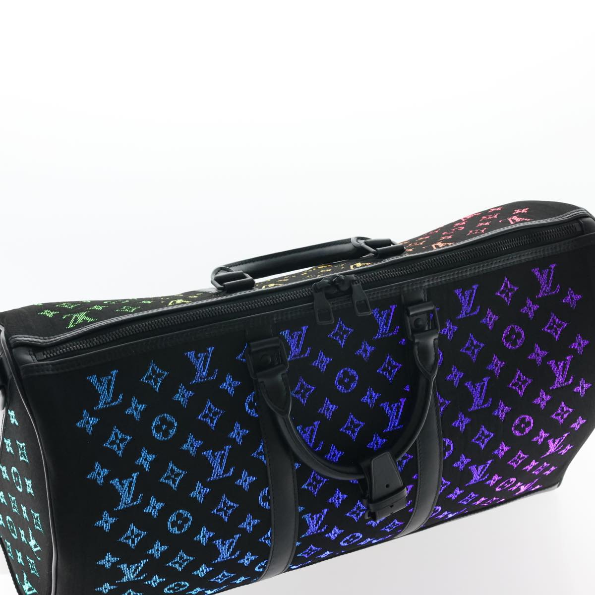 LOUIS VUITTON Monogram Light Up Keepall Bandouliere 50 Boston M44770 Auth 32711SM