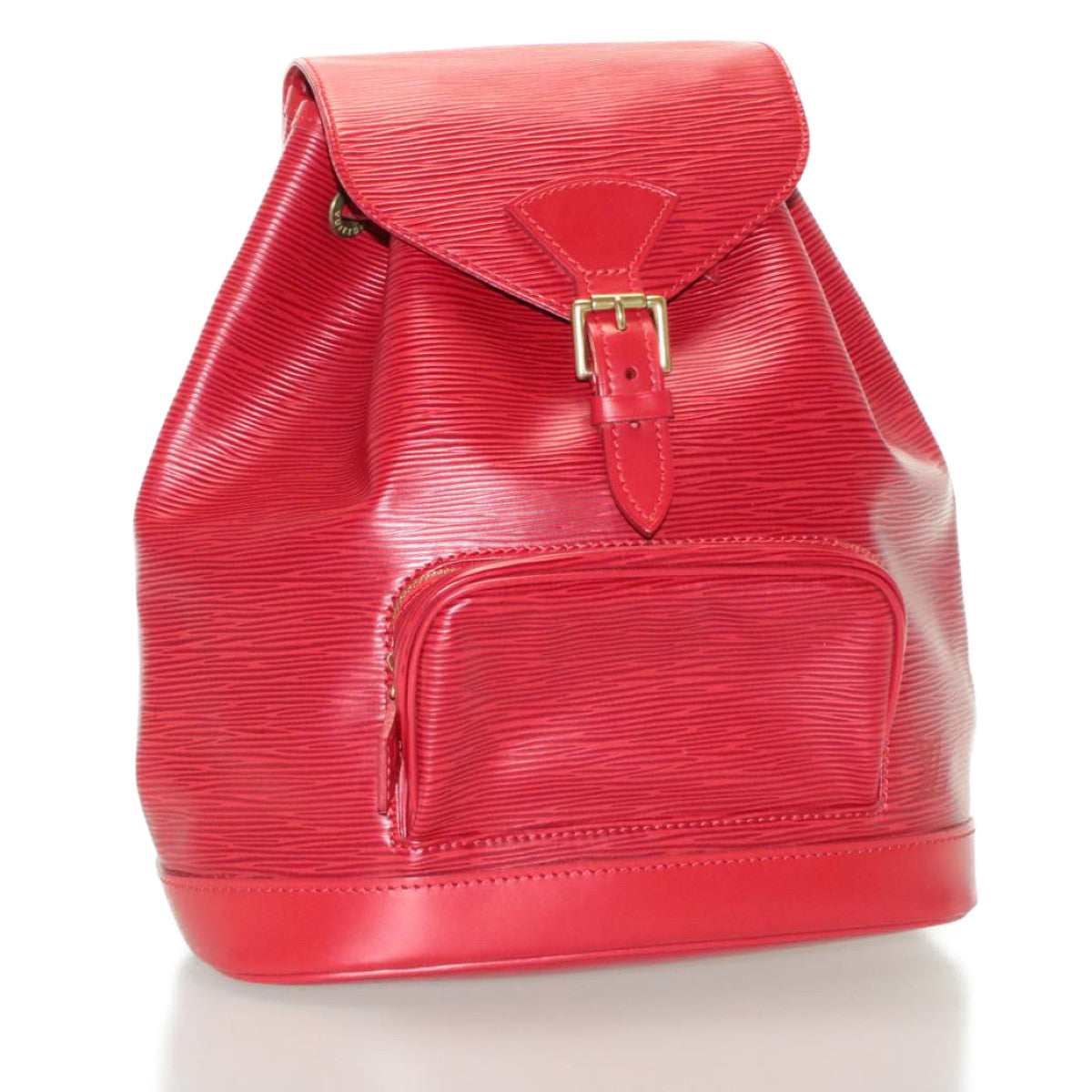 LOUIS VUITTON Epi Montsouris MM Backpack Red LV Auth am2389sSM