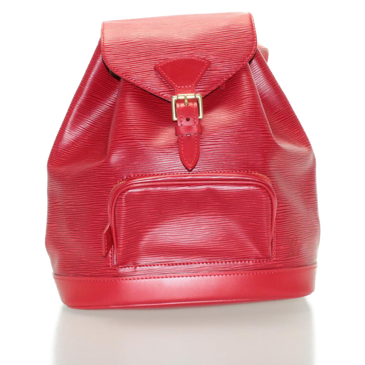 LOUIS VUITTON Epi Montsouris MM Backpack Red LV Auth am2389sSM