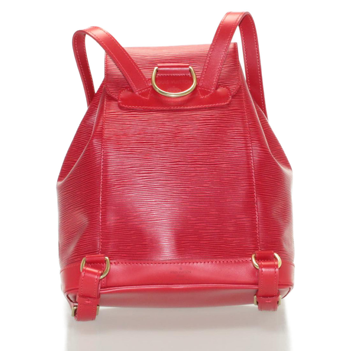 LOUIS VUITTON Epi Montsouris MM Backpack Red LV Auth am2389sSM