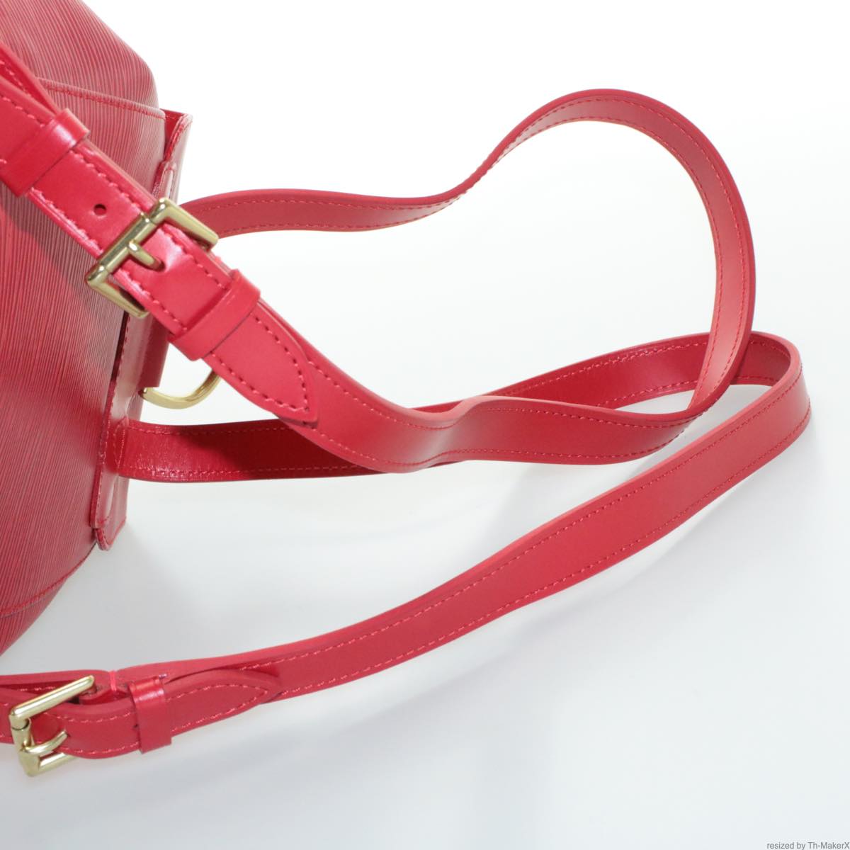 LOUIS VUITTON Epi Montsouris MM Backpack Red LV Auth am2389sSM