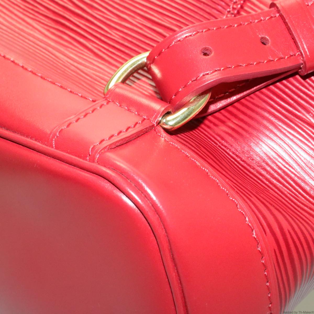 LOUIS VUITTON Epi Montsouris MM Backpack Red LV Auth am2389sSM