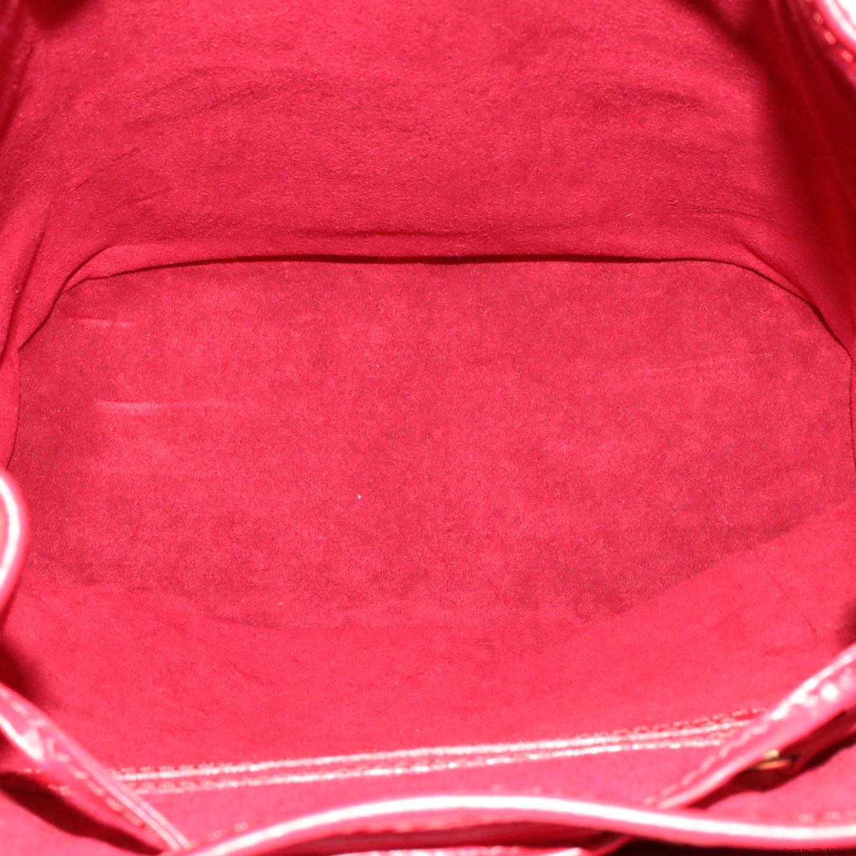 LOUIS VUITTON Epi Montsouris MM Backpack Red LV Auth am2389sSM
