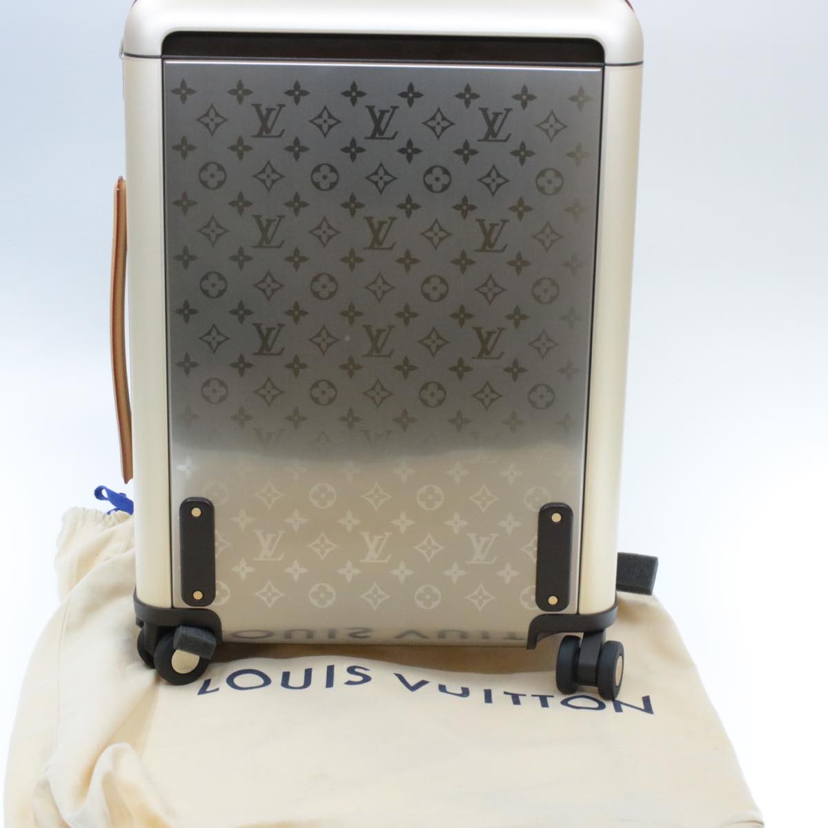 LOUIS VUITTON Monogram Titanium Horizon 55 Roller Suitcase M41226 LV Auth ak157SM
