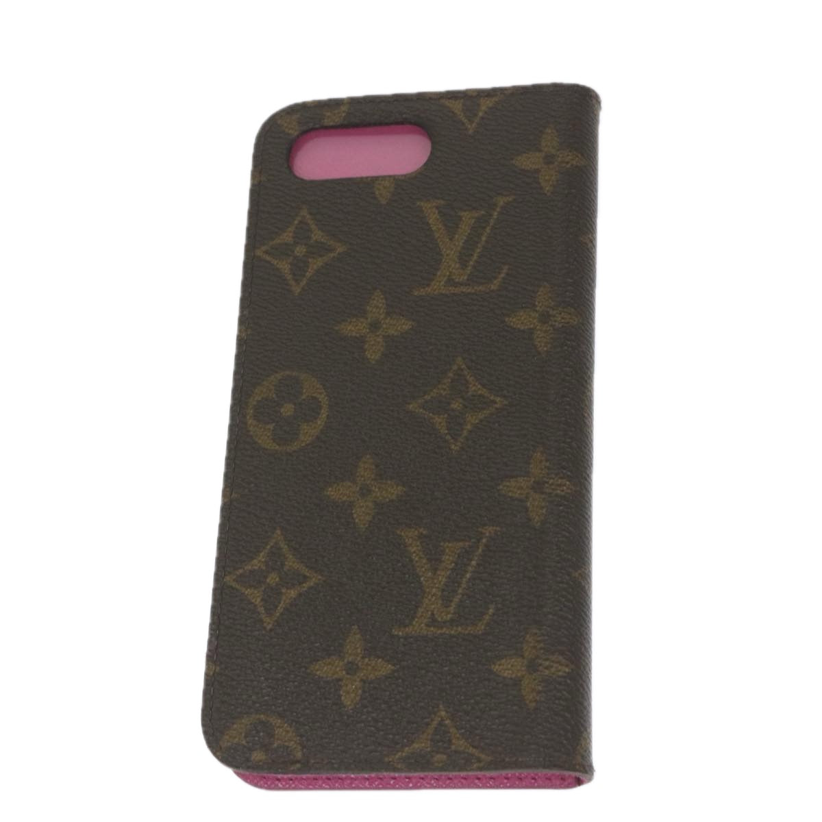 LOUIS VUITTON Monogram iPhone Case 4 Set Blue Pink LV Auth ti1305