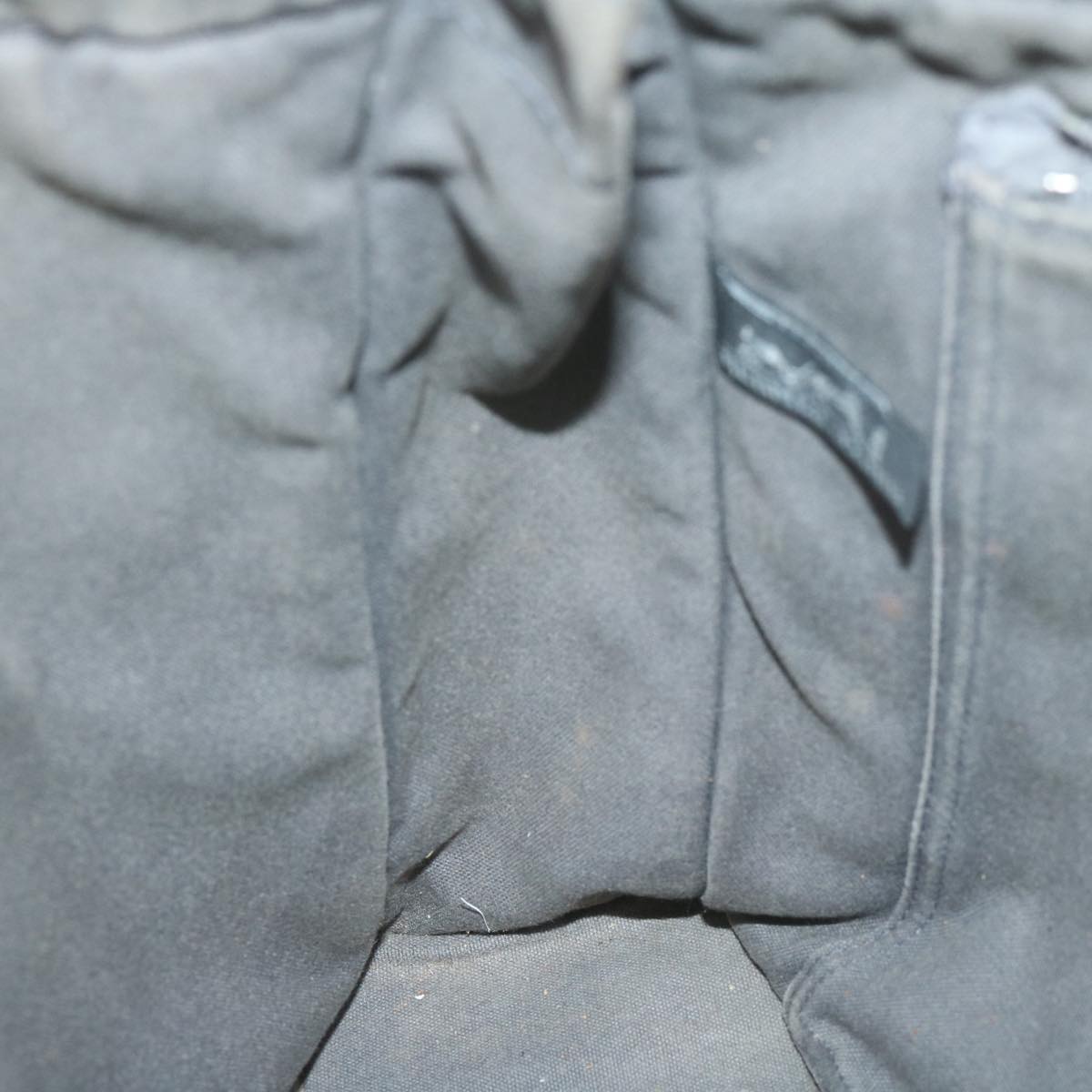 HERMES Fourre Tout MM Tote Bag Canvas Gray Auth ti1504
