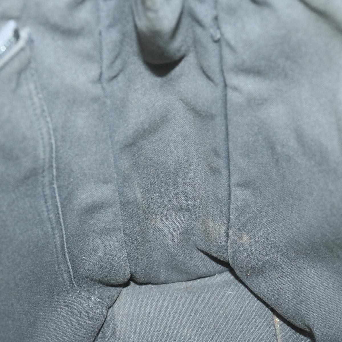 HERMES Fourre Tout MM Tote Bag Canvas Gray Auth ti1504
