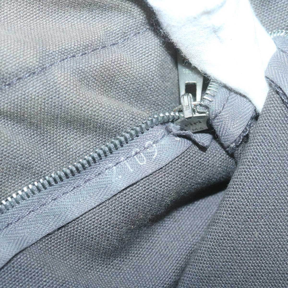 HERMES Fourre Tout MM Tote Bag Canvas Gray Auth ti1504