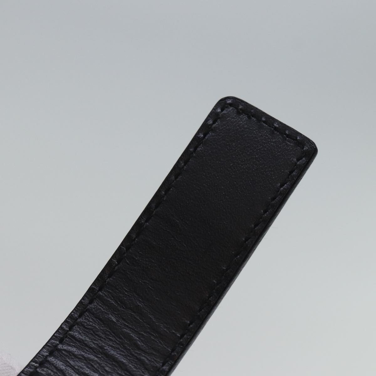 GUCCI Belt Leather 26.8""""""""-28.7"""""""" Black Auth ti1657