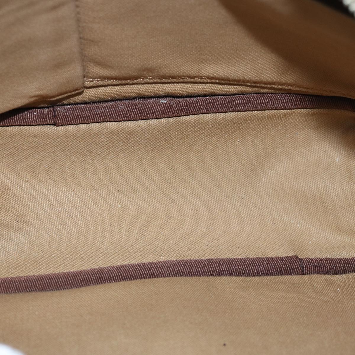 BURBERRY Nova Check Blue Label Shoulder Bag Canvas Beige Brown Auth ti1756