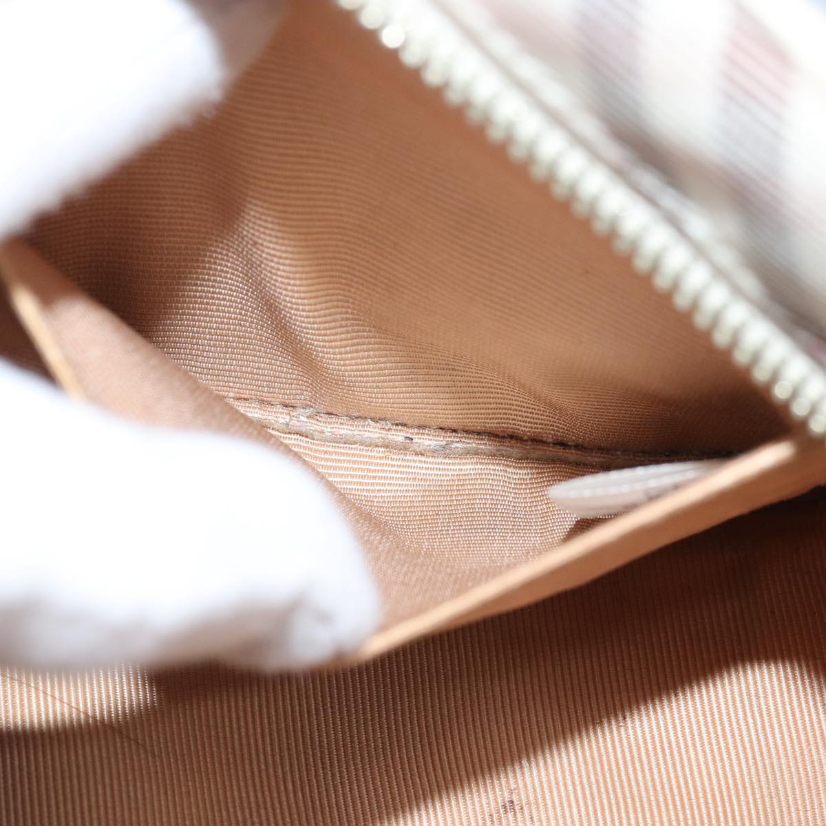 BURBERRY Nova Check Blue Label Shoulder Bag Canvas Pink Auth ti1757