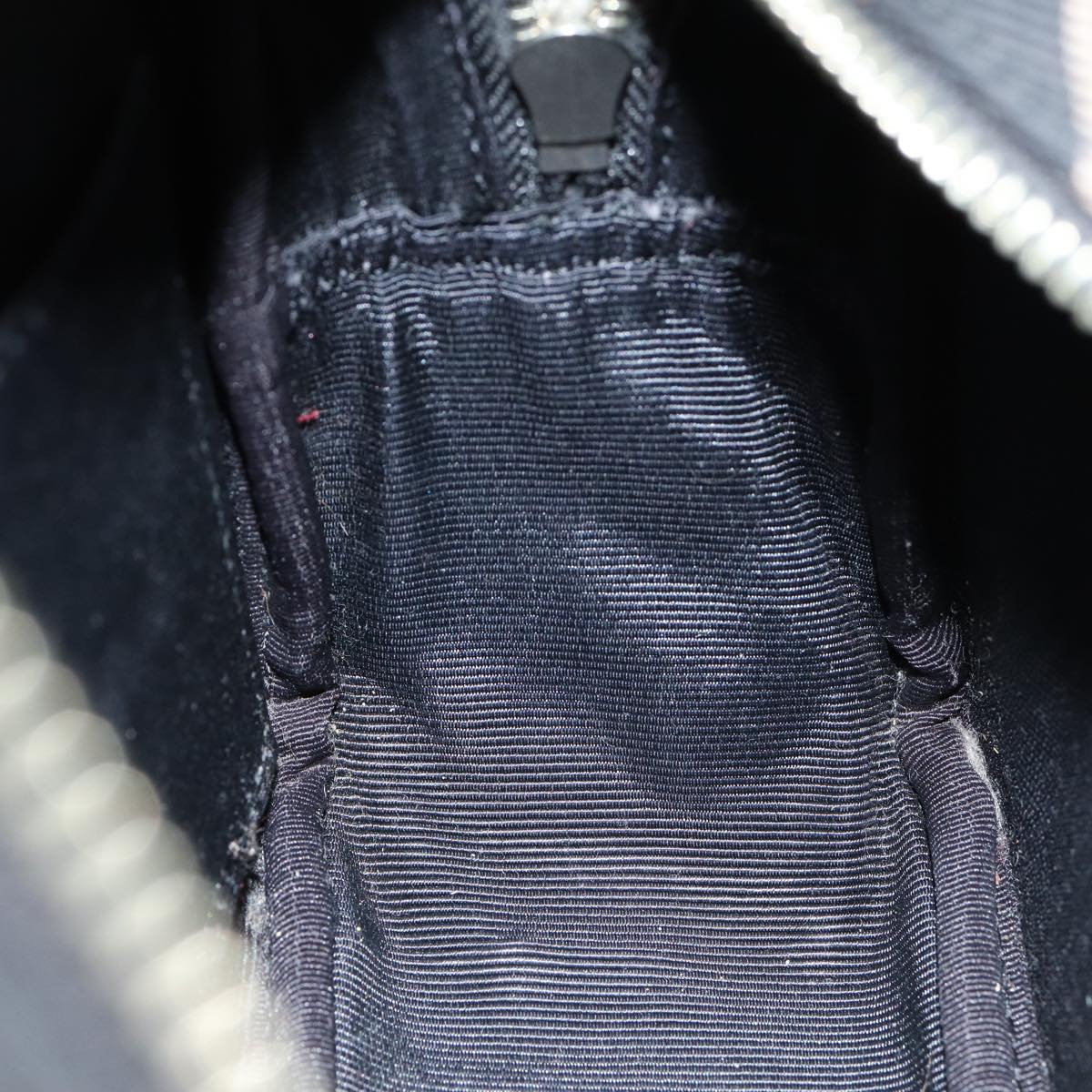 BURBERRY Nova Check Blue Label Shoulder Bag Black Auth ti1758