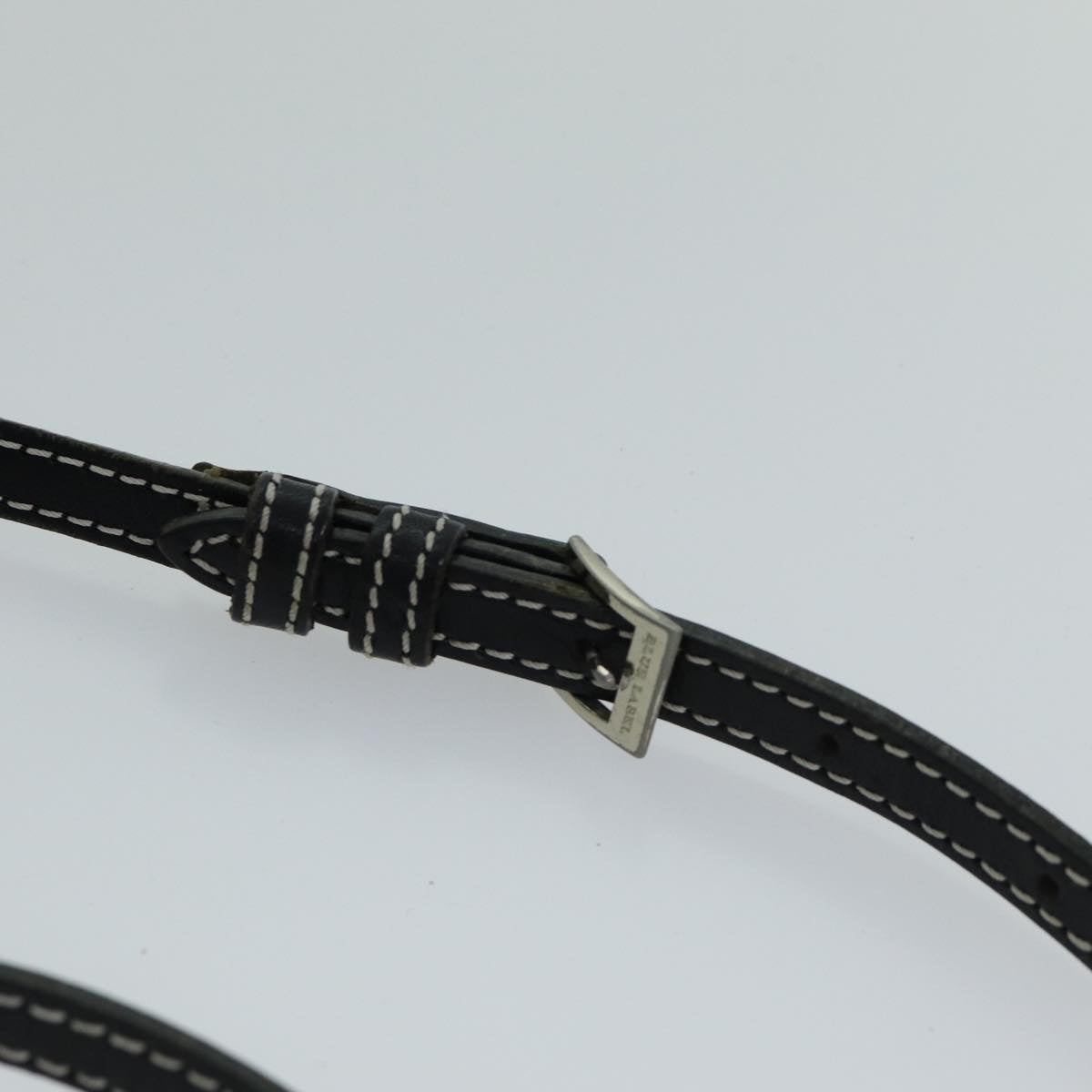 BURBERRY Nova Check Blue Label Shoulder Bag Black Auth ti1758