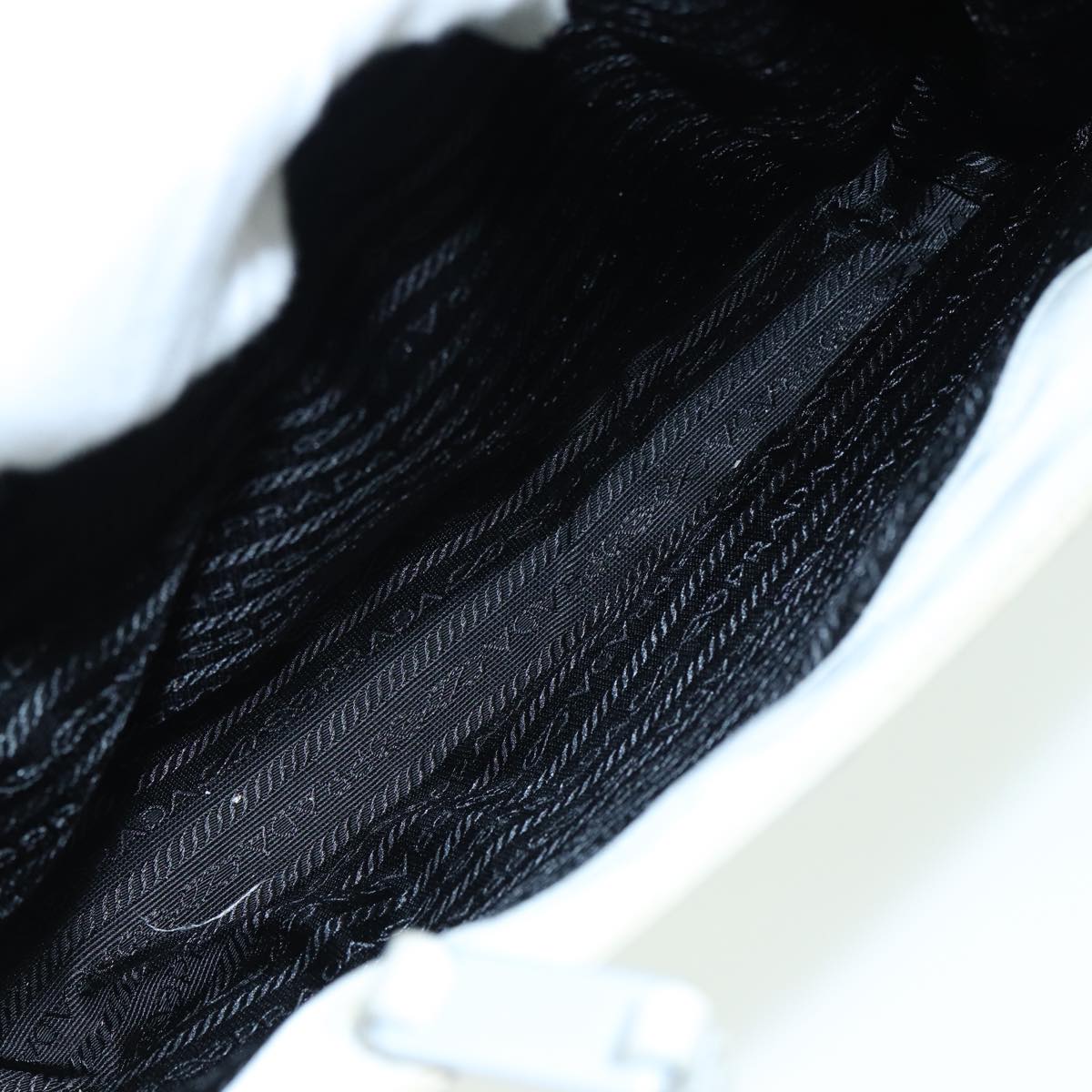 PRADA Shoulder Bag Nylon Gray Auth ti1817