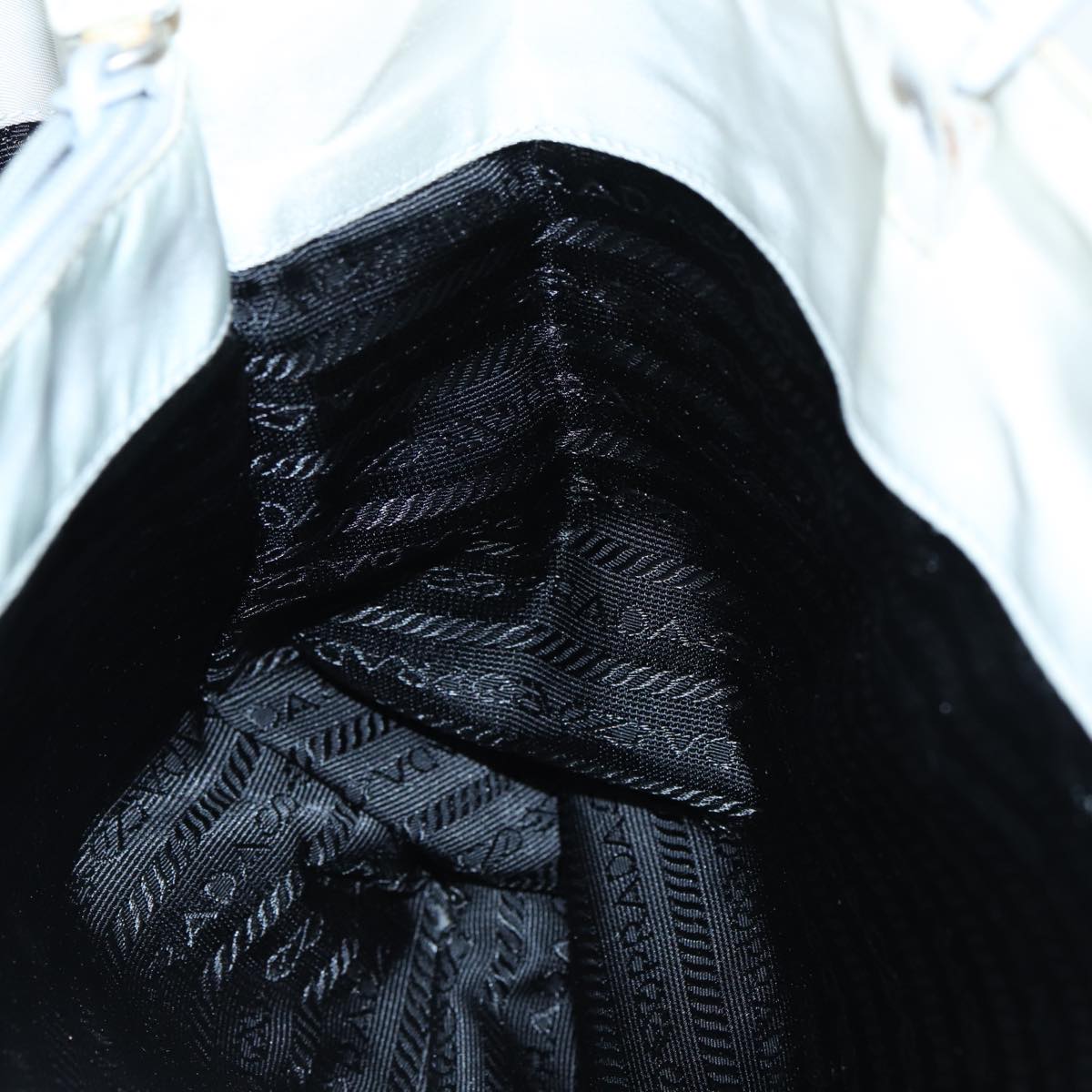 PRADA Shoulder Bag Nylon Gray Auth ti1817