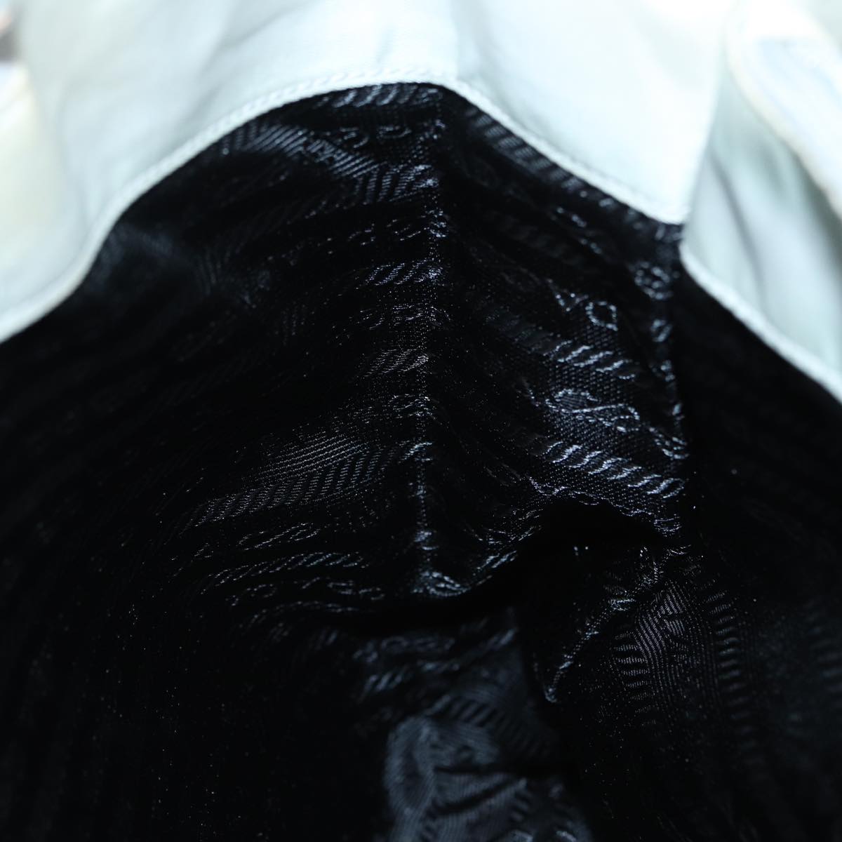 PRADA Shoulder Bag Nylon Gray Auth ti1817