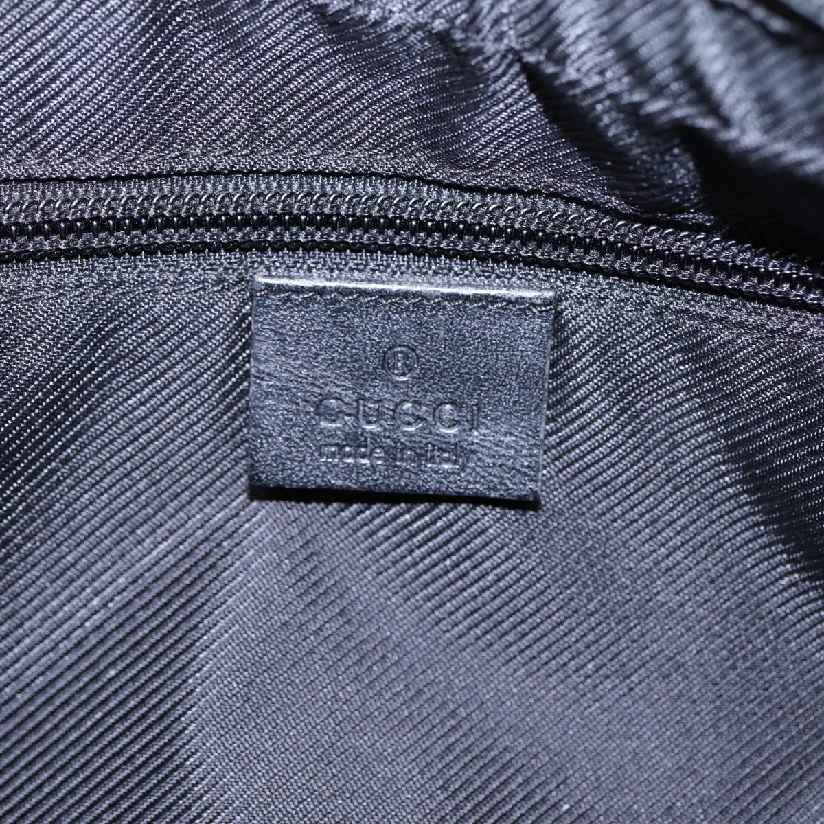 GUCCI GG Canvas Shoulder Bag Gray Silver 35098 Auth ti2032