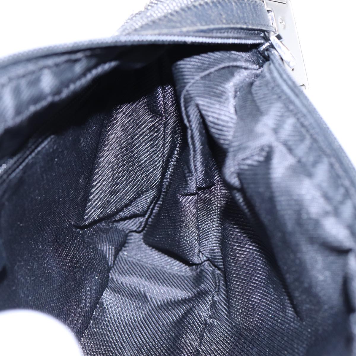 GUCCI GG Canvas Shoulder Bag Gray Silver 35098 Auth ti2032