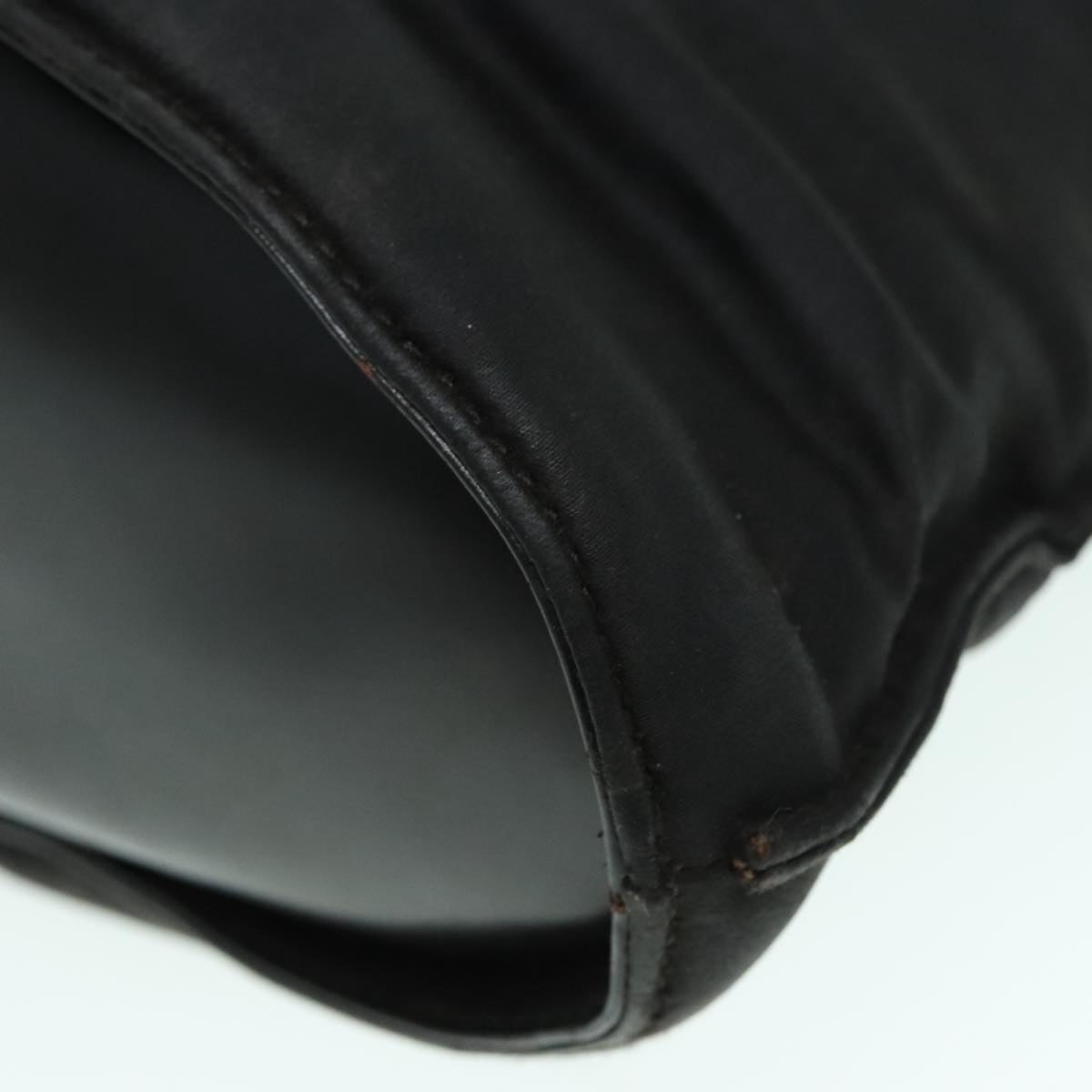 GUCCI Tote Bag Nylon Black Auth ti2101