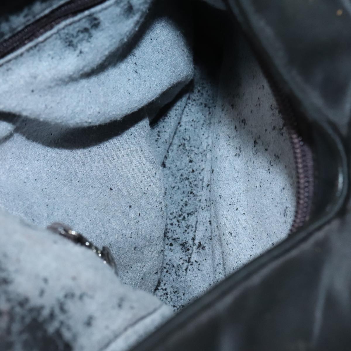 GUCCI Tote Bag Nylon Black Auth ti2101