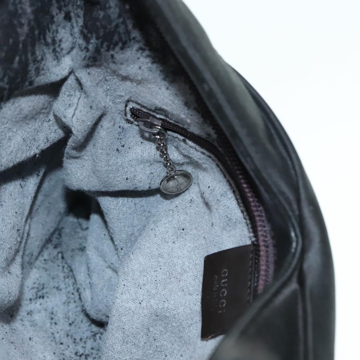 GUCCI Tote Bag Nylon Black Auth ti2101