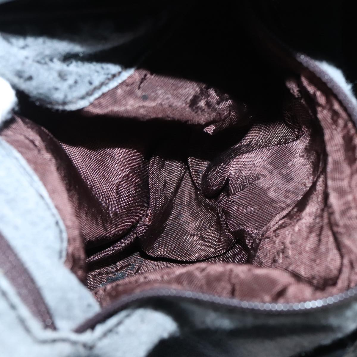 GUCCI Tote Bag Nylon Black Auth ti2101