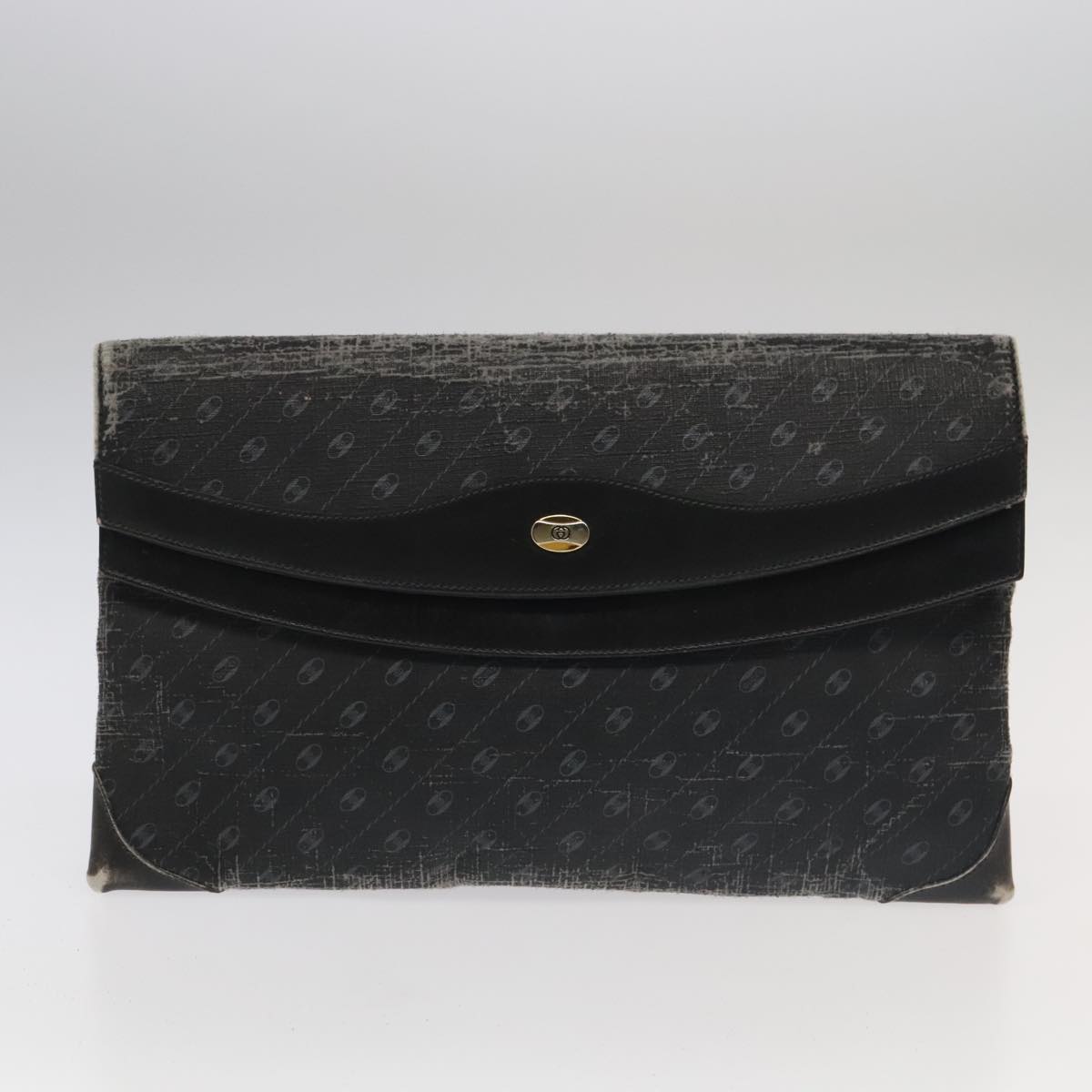 FENDI GUCCI Burberry Zucchino Bag Canvas PVC Enamel 3 Set Black Brown Auth ti2285