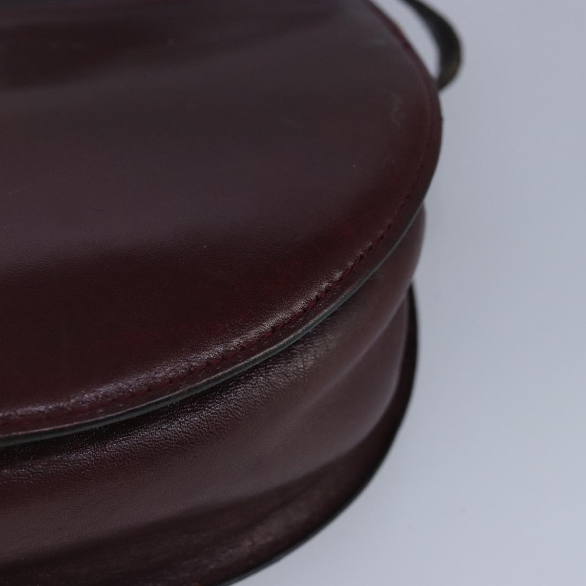 BALLY Shoulder Bag Leather Wine Red Auth ti2361