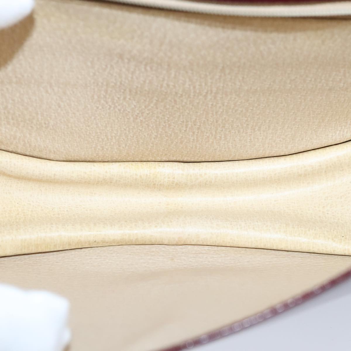 BALLY Shoulder Bag Leather Wine Red Auth ti2361