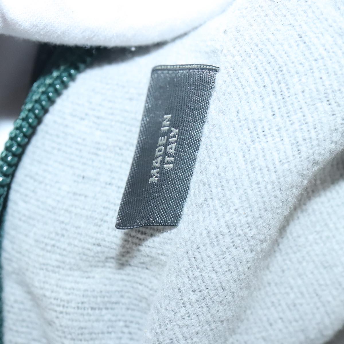 BALLY Hand Bag Canvas Green Brown Auth ti2363