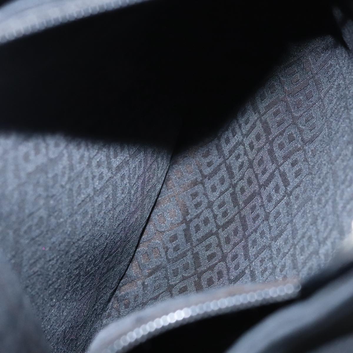 BALLY Shoulder Bag Suede Leather Black Silver Auth ti2365