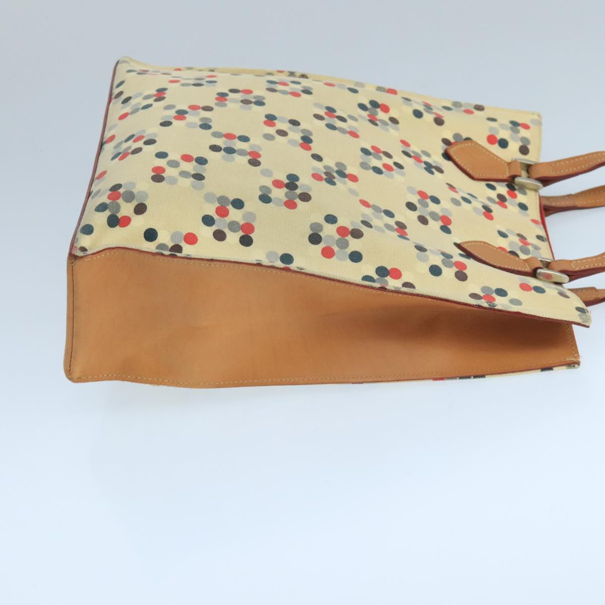 BURBERRY Blue Label Tote Bag Canvas Beige Auth ti2494
