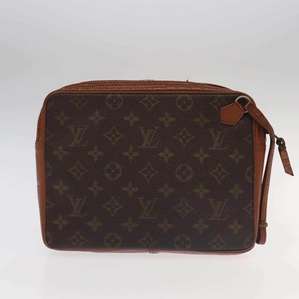 LOUIS VUITTON Monogram Clutch Bag 2 Set LV Auth ti2508