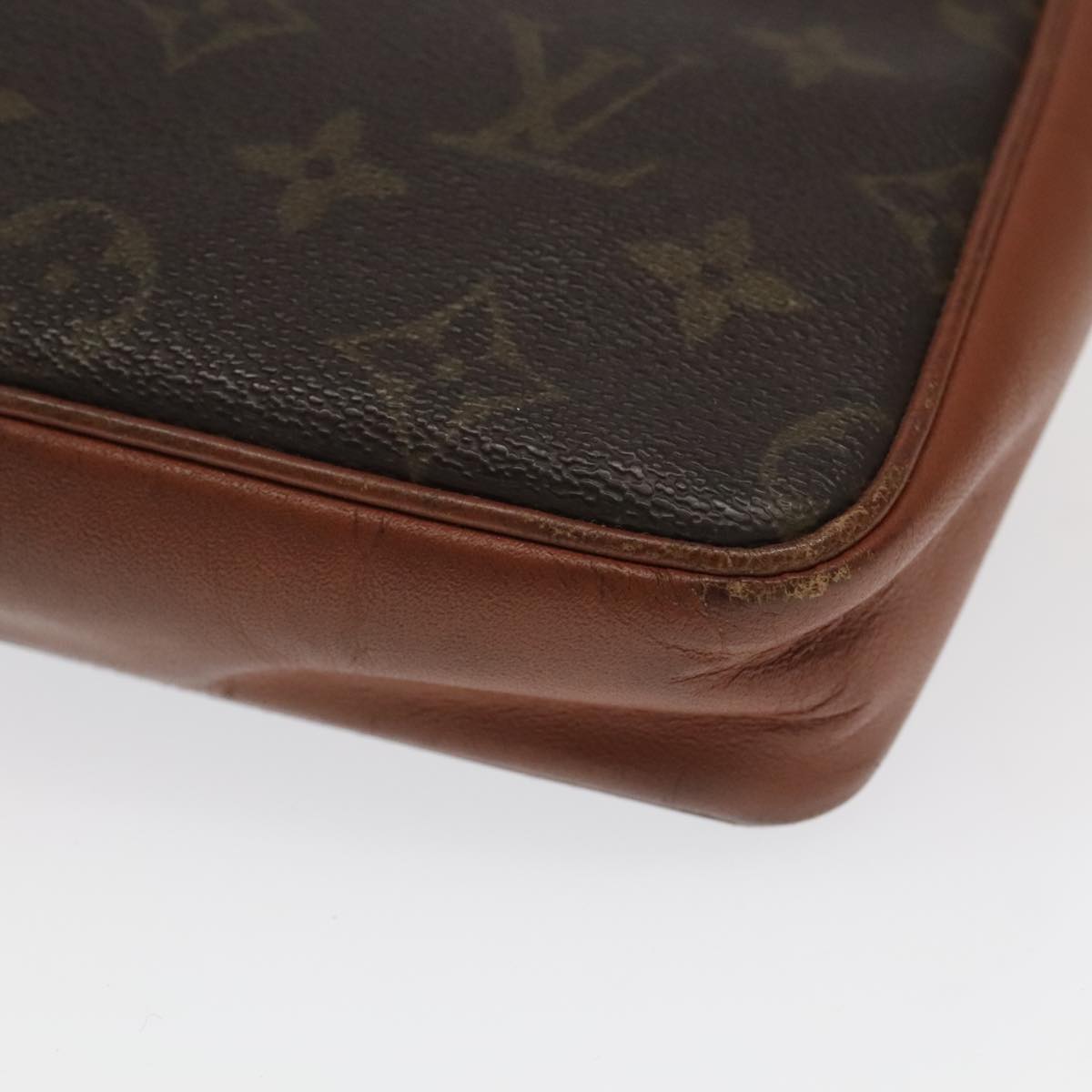 LOUIS VUITTON Monogram Clutch Bag 2 Set LV Auth ti2508