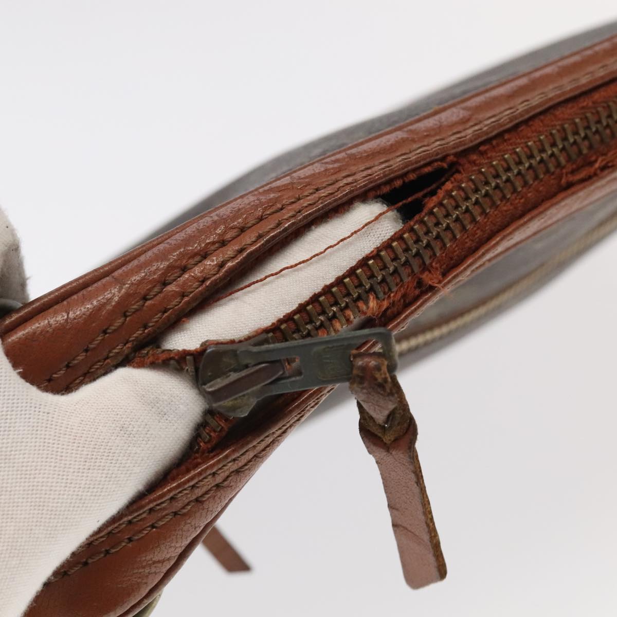 LOUIS VUITTON Monogram Clutch Bag 2 Set LV Auth ti2508