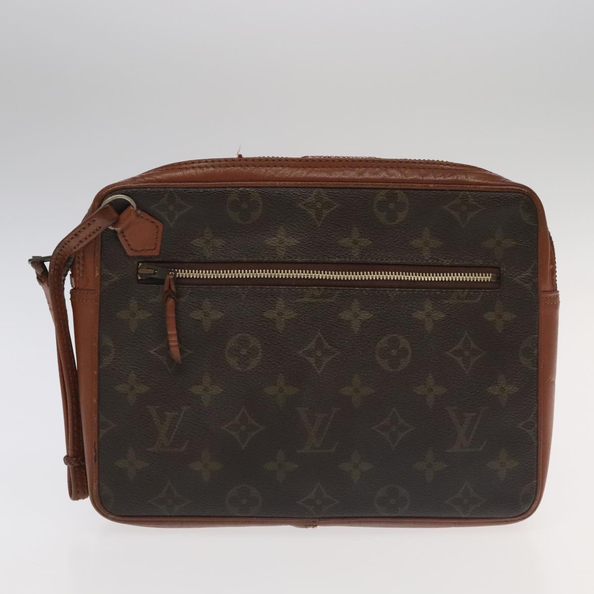 LOUIS VUITTON Monogram Clutch Bag 2 Set LV Auth ti2508
