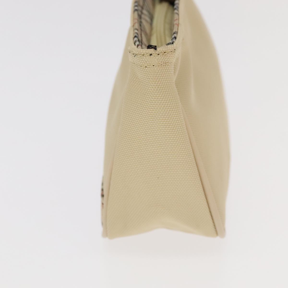 BURBERRY Nova Check Clutch Bag Leather Canvas 2 Set Beige Brown Auth ti2509